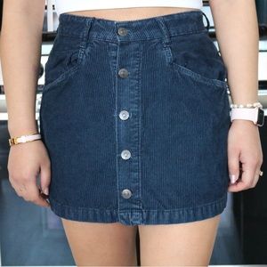 Free People Ray Corduroy Mini Skirt